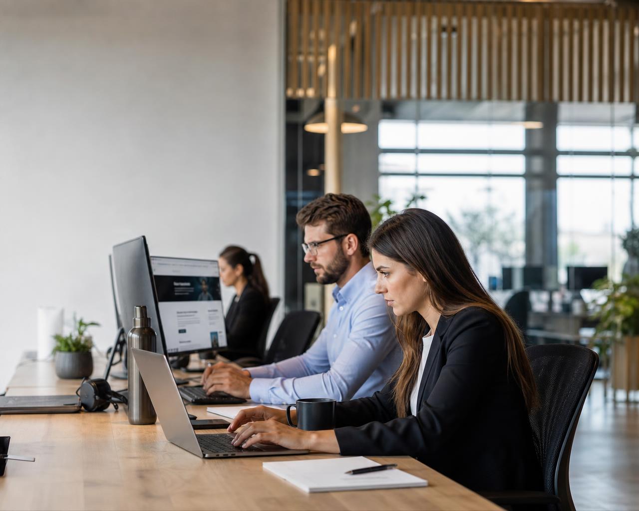 Equipe da IAP Agência Web trabalhando em projetos de sites profissionais